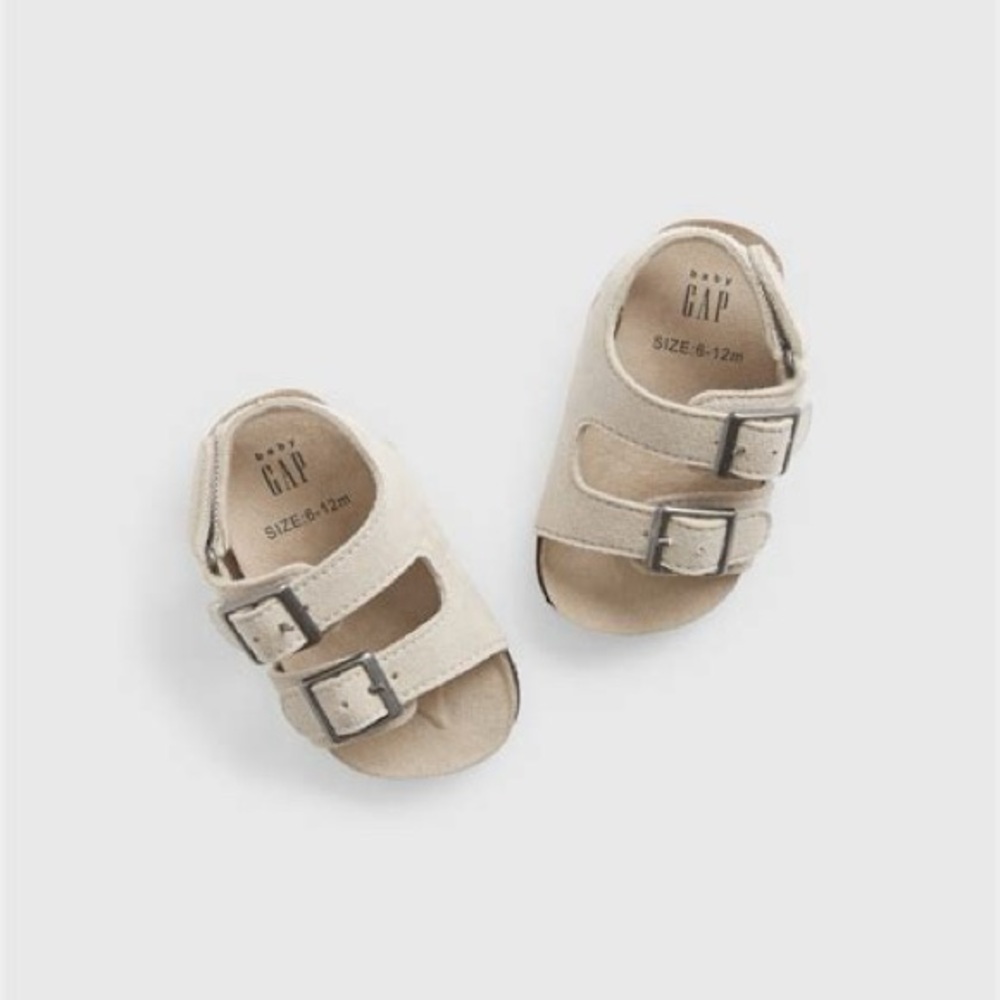 NWT Baby Gap Buckle Sandals - Chino - 18-24M